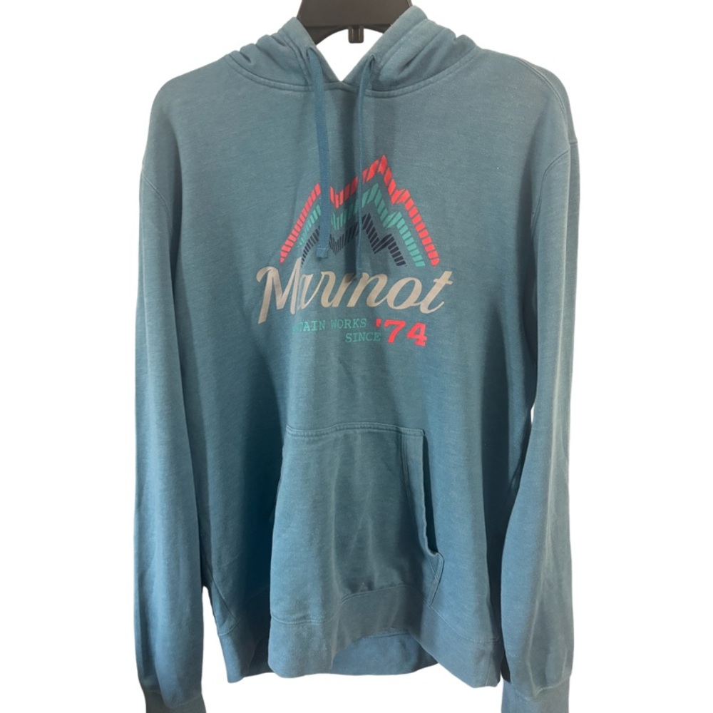 Marmot Mountain Works graphic hoodie Size Large